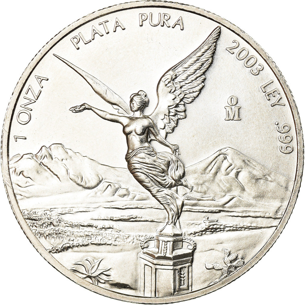 Moneta, Messico, Onza, Troy Ounce of Silver, 2003, Mexico City, SPL, Argento