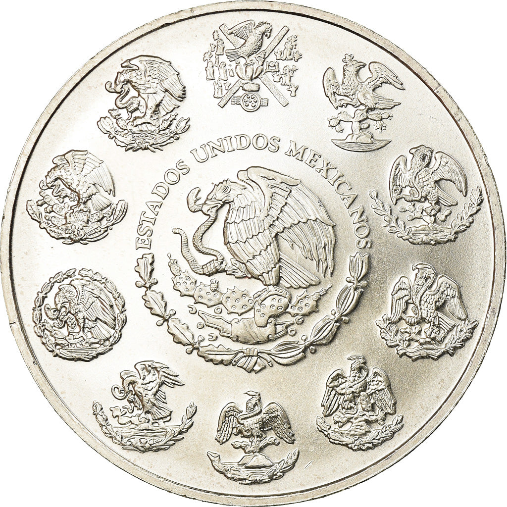 Moneda, México, Onza, Troy Ounce of Silver, 2005, Mexico City, SC, Plata