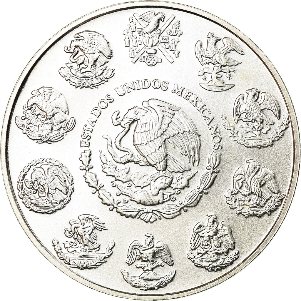 Coin, Mexico, Onza, Troy Ounce of Silver, 2009, Mexico City, MS(63), Silver