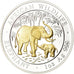 Coin, Somalia, Elephant, 100 Shillings, 2007, Proof, MS(65-70), Silver, KM:182