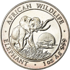 Coin, Somalia, Elephant, 100 Shillings, 2009, Proof, MS(60-62), Silver, KM:212