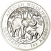 Coin, Somalia, Elephant, 100 Shillings, 2007, Proof, MS(65-70), Silver, KM:182