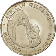 Coin, Zambia, Elephant, 5000 Kwacha, 2001, British Royal Mint, AU(55-58)