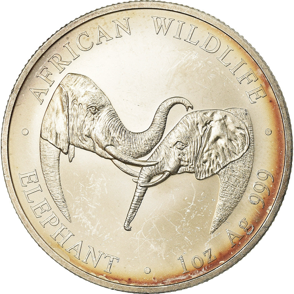 Coin, Zambia, Elephant, 5000 Kwacha, 2002, British Royal Mint, AU(55-58)