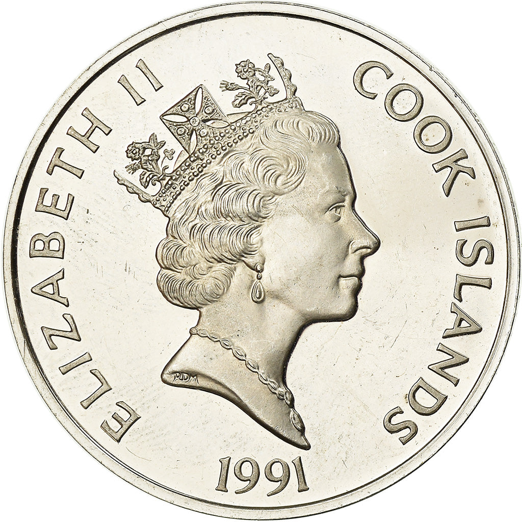 Coin, Cook Islands, 50 Dollars, 1991, Franklin Mint, Proof, AU(55-58), Silver