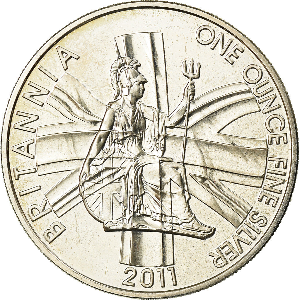 Coin, Great Britain, Elizabeth II, 2 Pounds, 2011, MS(60-62), Silver, KM:1230