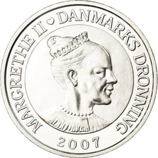 Coin, Denmark, Margrethe II, 10 Kroner, 2007, Copenhagen, Proof, MS(65-70)