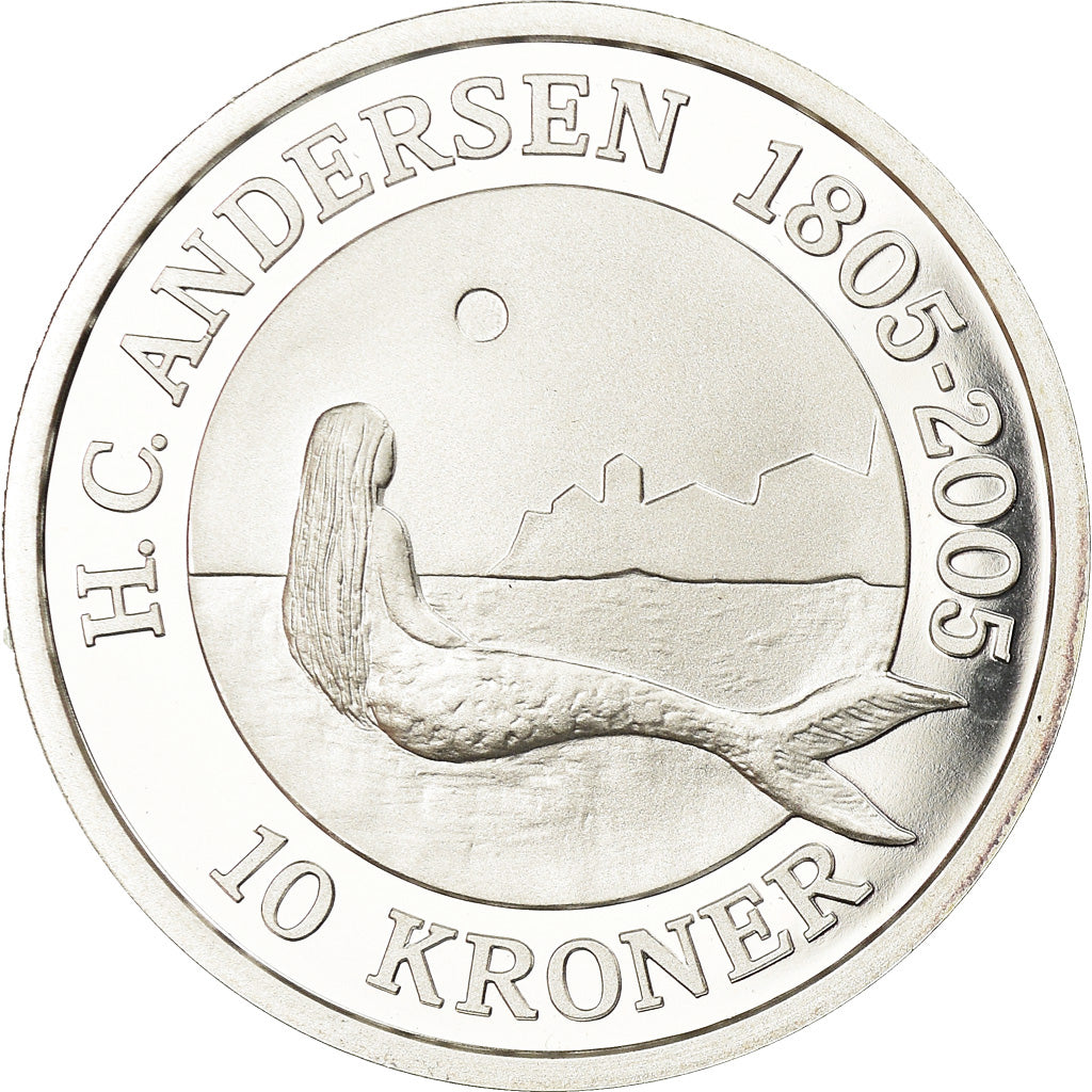 Coin, Denmark, La petite sirène, 10 Kroner, 2005, Copenhagen, Proof, MS(65-70)