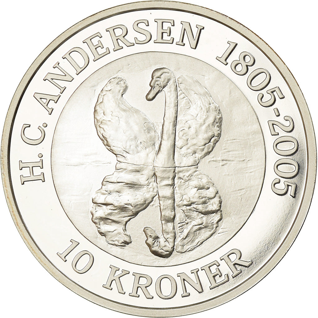 Coin, Denmark, Le vilain petit canard, 10 Kroner, 2005, Copenhagen, Proof
