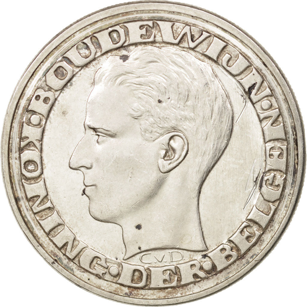 Coin, Belgium, 50 Francs, 50 Frank, 1958, EF(40-45), Silver, KM:151.1