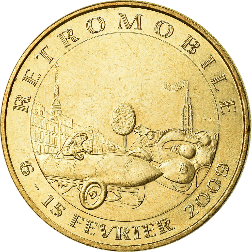 France, Token, Touristic token, Paris - Salon Retromobile, Arts & Culture, 2009