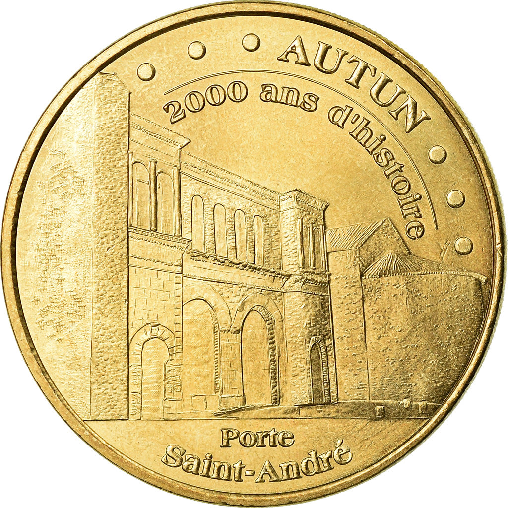 France, Token, Touristic token, 71/ Autun - Porte Saint-André, Arts & Culture
