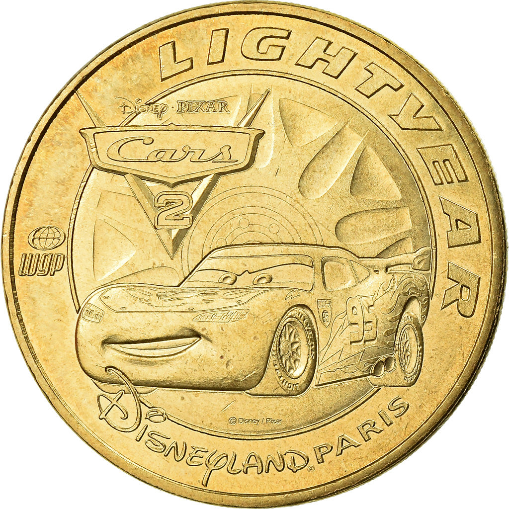Francia, Token, Jetón turístico, Disneyland n°28 - Lightyear Cars 2, Arts &