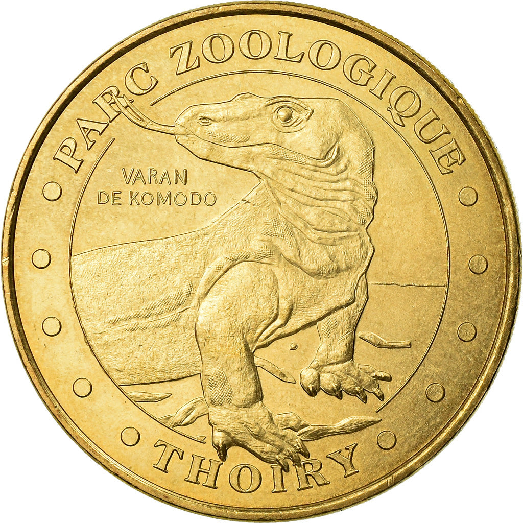 France, Jeton, Jeton Touristique, Thoiry - Parc zoolique n°4 - Varan, Arts &
