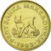 Coin, Macedonia, 5 Denari, 1993, AU(50-53), Brass, KM:4