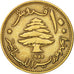 Coin, Lebanon, 10 Piastres, 1955, Paris, AU(50-53), Aluminum-Bronze, KM:23