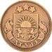 Lettonia, 5 Santimi, 1922, BB, Bronzo, KM:3