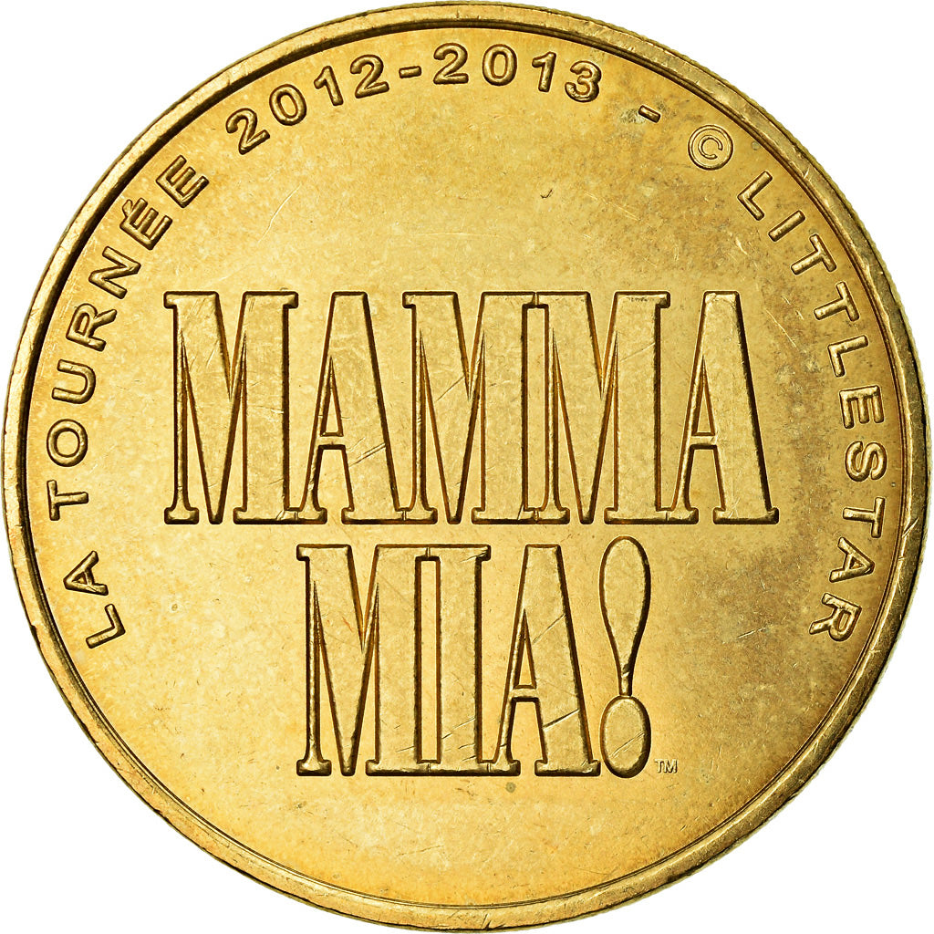 France, Token, Touristic token, Paris - Mamma Mia, Arts & Culture, 2012, MDP
