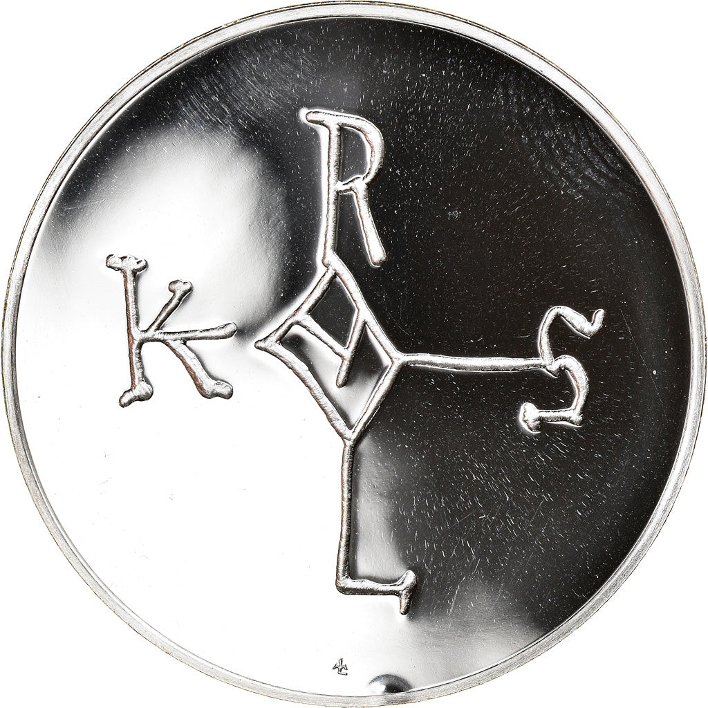 France, Medal, Charlemagne, History, MS(64), Silver