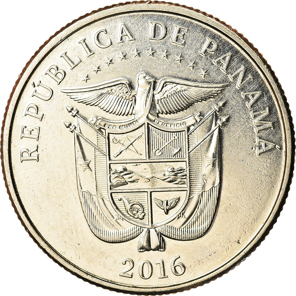 Coin, Panama, Centenaire du Canal de Panama, 1/4 Balboa, 2016, MS(65-70)