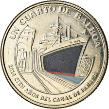 Munten, Panama, Centenaire du Canal de Panama, 1/4 Balboa, 2016, FDC