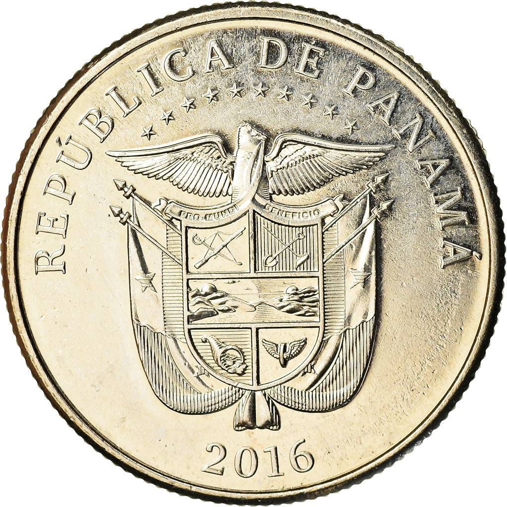 Monnaie, Panama, Construction du canal, 1/4 Balboa, 2016, FDC, Copper-Nickel