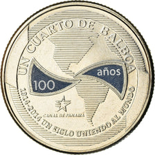 Coin, Panama, 100ème anniversaire du Canal, 1/4 Balboa, 2016, MS(63)