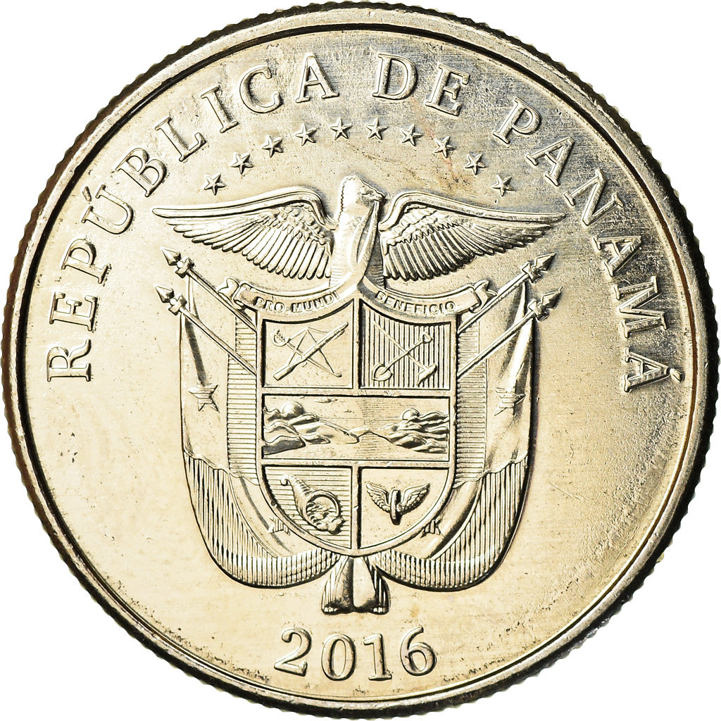 Coin, Panama, 100ème anniversaire du Canal, 1/4 Balboa, 2016, MS(65-70)