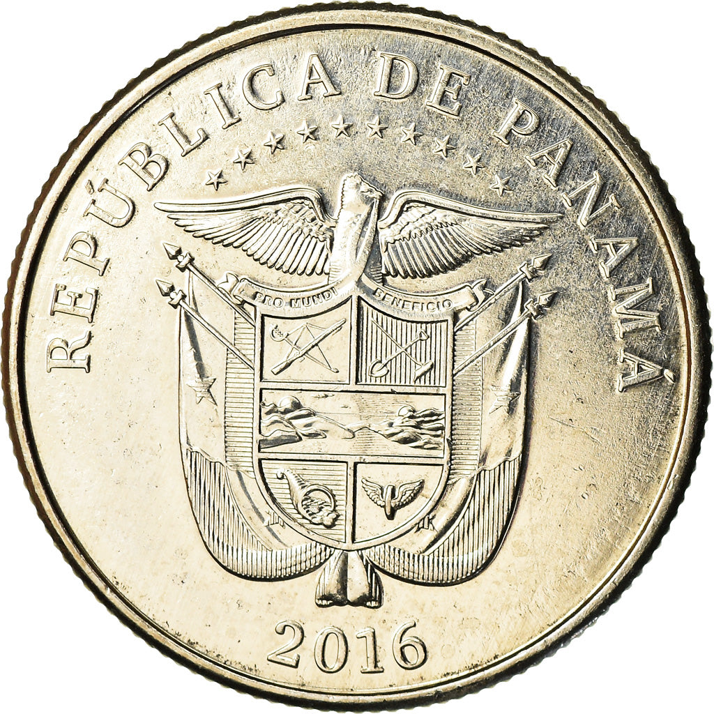 Coin, Panama, 100ème anniversaire du Canal, 1/4 Balboa, 2016, MS(65-70)