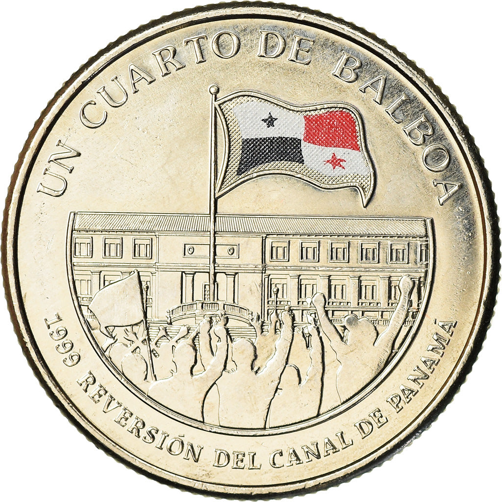 Monnaie, Panama, Restitution du Canal, 1/4 Balboa, 2016, FDC, Copper-Nickel Clad