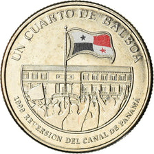 Coin, Panama, Restitution du Canal, 1/4 Balboa, 2016, MS(65-70), Copper-Nickel