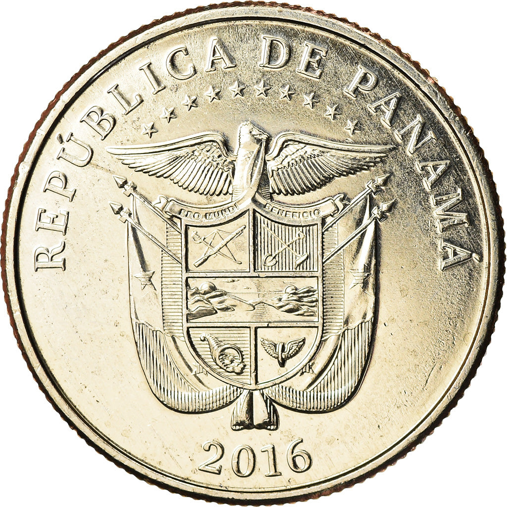 Coin, Panama, Restitution du Canal, 1/4 Balboa, 2016, MS(65-70), Copper-Nickel