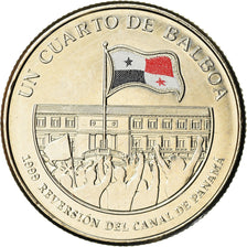 Coin, Panama, Restitution du Canal, 1/4 Balboa, 2016, MS(63), Copper-Nickel Clad