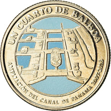 Coin, Panama, Agrandissement du Canal, 1/4 Balboa, 2016, MS(65-70)