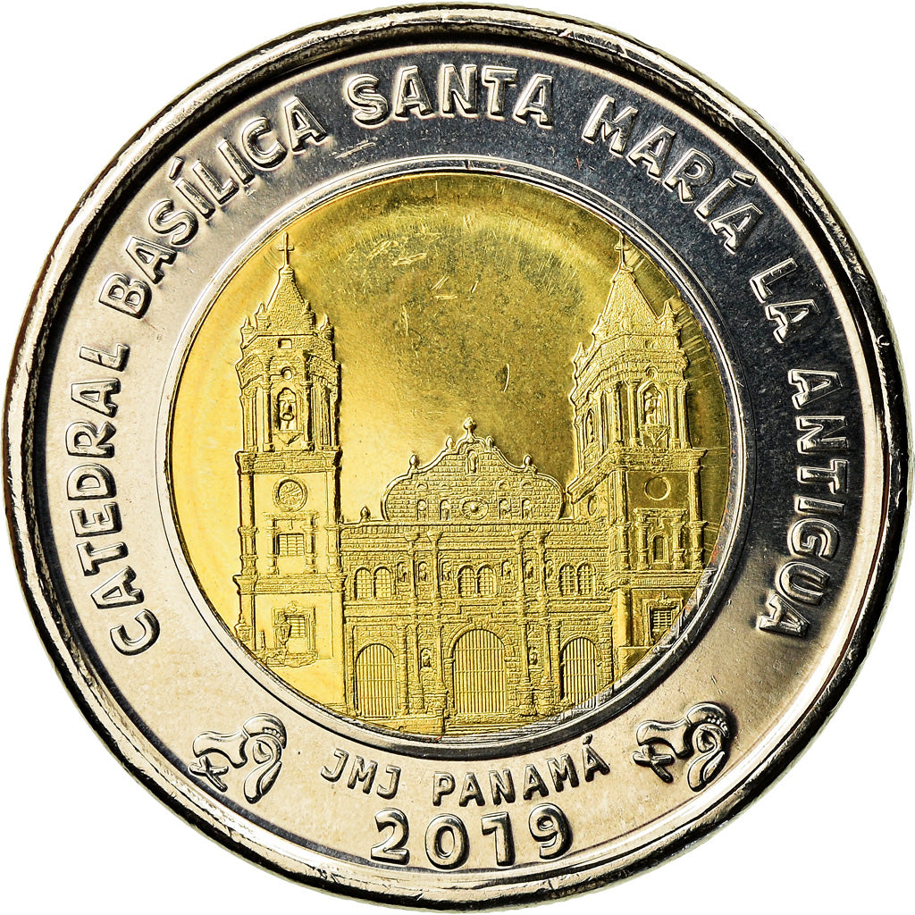 Monnaie, Panama, Cathédrale Santa Maria de la Antigua, Balboa, 2019, SPL