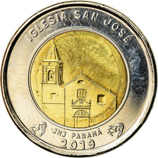 Monnaie, Panama, Eglise San José, Balboa, 2019, SPL, Bi-Metallic