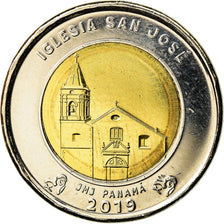 Moneda, Panamá, Eglise San José, Balboa, 2019, SC, Bimetálico