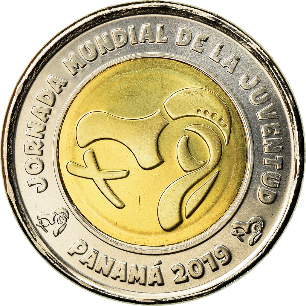 Monnaie, Panama, Journées mondiales de la Jeunesse, Balboa, 2019, SPL