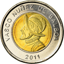 Coin, Panama, Vasco Nunez, Balboa, 2011, Royal Canadian Mint, MS(63)