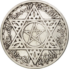 Morocco, Mohammed V, 100 Francs, 1953, Paris, AU(50-53), Silver, KM:52