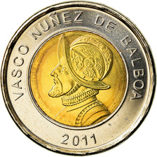 Coin, Panama, Vasco Nunez, Balboa, 2011, Royal Canadian Mint, MS(63)