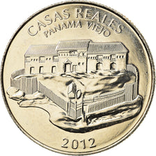Coin, Panama, Casas Reales, 1/2 Balboa, 2012, MS(63), Copper-Nickel Clad Copper