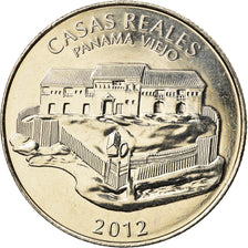 Moneda, Panamá, Casas Reales, 1/2 Balboa, 2012, SC, Cobre - níquel recubierto