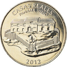 Coin, Panama, Casas Reales, 1/2 Balboa, 2012, MS(63), Copper-Nickel Clad Copper