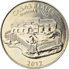 Coin, Panama, Casas Reales, 1/2 Balboa, 2012, MS(63), Copper-Nickel Clad Copper