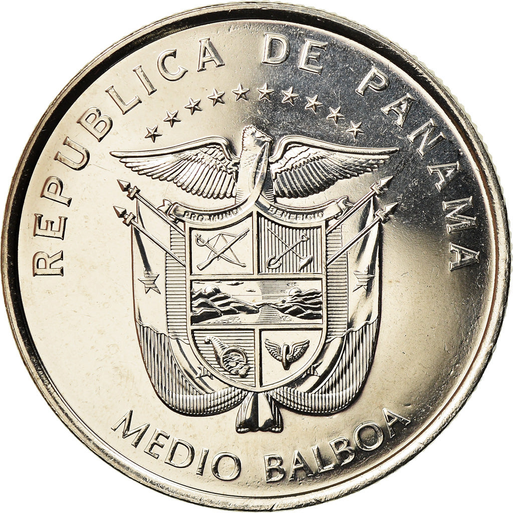 Coin, Panama, Couvent de San Francisco, 1/2 Balboa, 2018, MS(63), Copper-Nickel