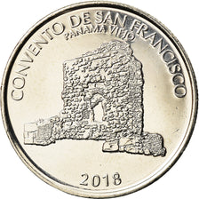 Coin, Panama, Couvent de San Francisco, 1/2 Balboa, 2018, MS(63), Copper-Nickel