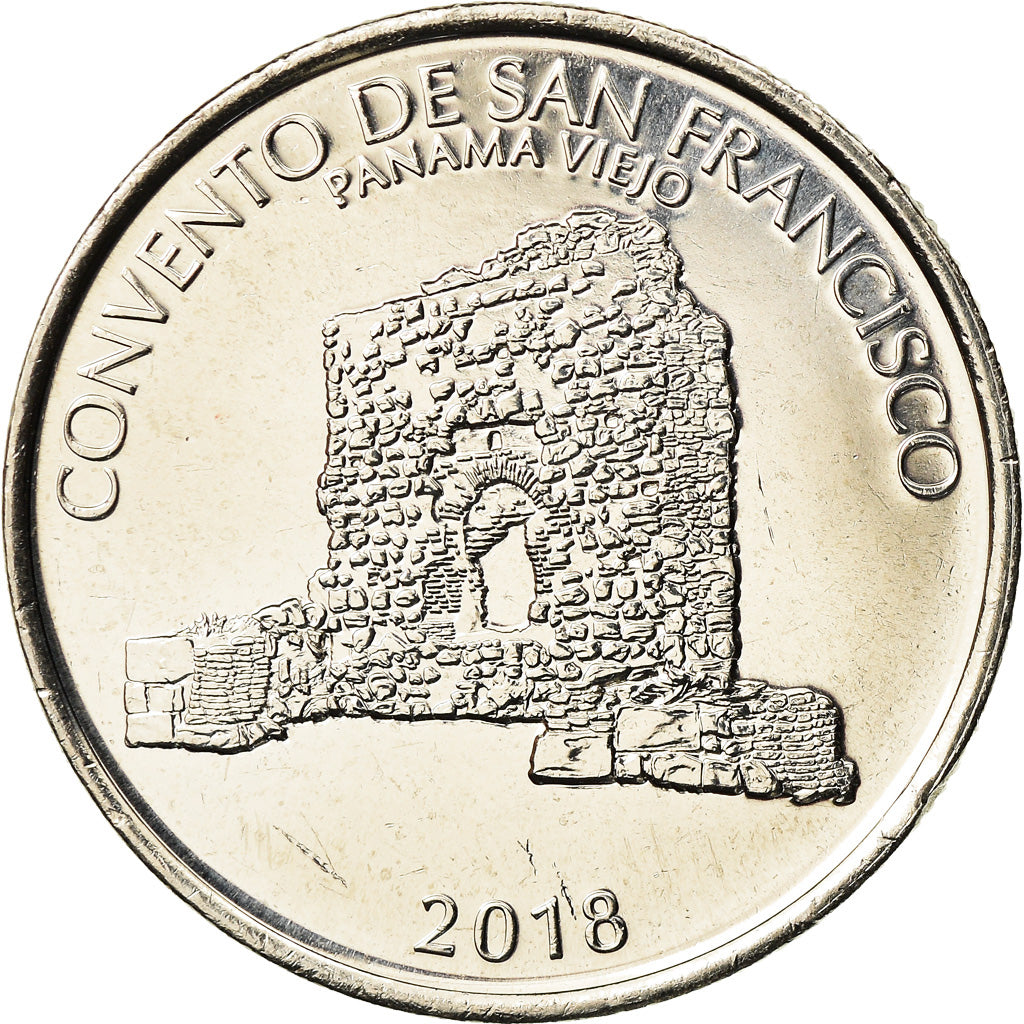 Münze, Panama, Couvent de San Francisco, 1/2 Balboa, 2018, UNZ, Copper-Nickel