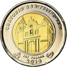 Monnaie, Panama, Eglise San Felipe Neri, Balboa, 2019, SPL, Bi-Metallic