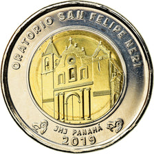 Moneta, Panama, Eglise San Felipe Neri, Balboa, 2019, SPL, Bi-metallico